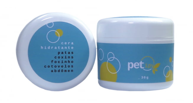 Cera Hidratante 100% Natural Com Óleos Essenciais Para Patas, Coxins, Focinho e Cotovelos - 30 Gramas